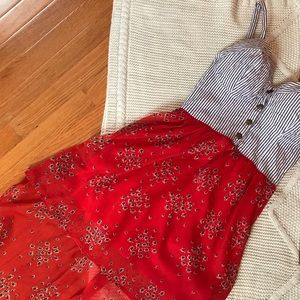 High-Low Bustier Style Dress